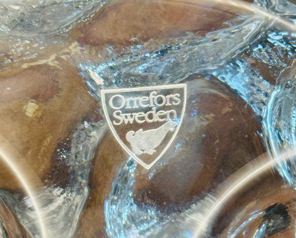 Orrefors Crystal Glass Candle Holder