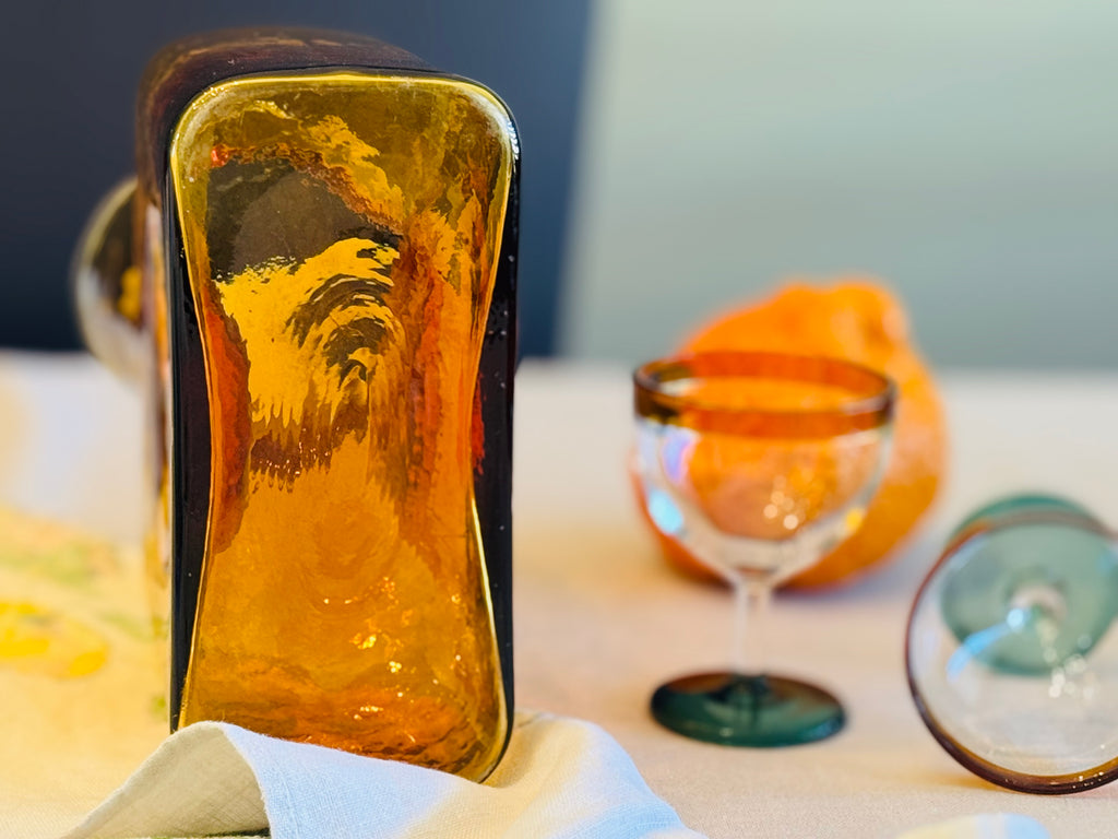 Blenko Amber Handcrafted Glass Vessel