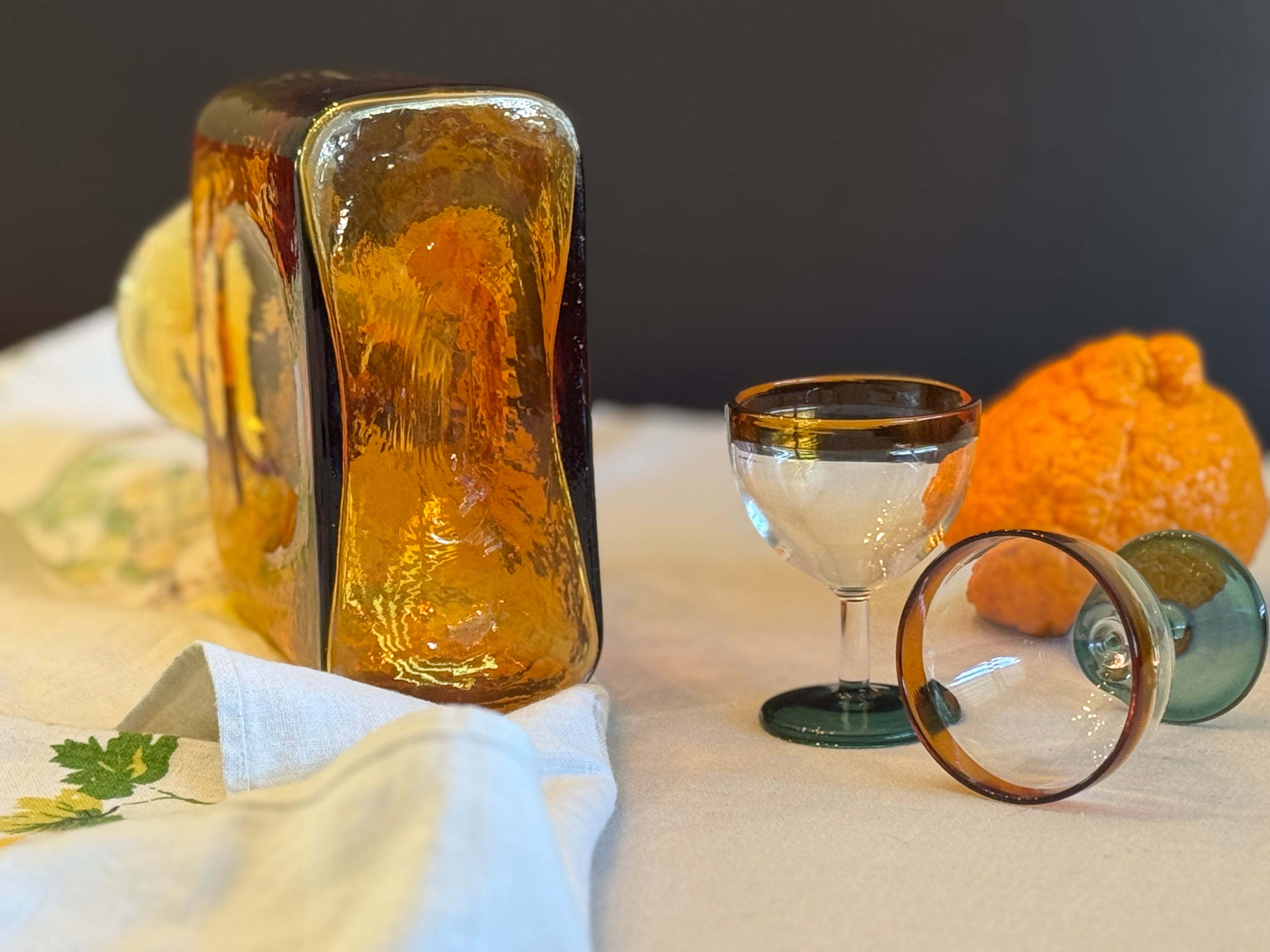 Blenko Amber Handcrafted Glass Vessel