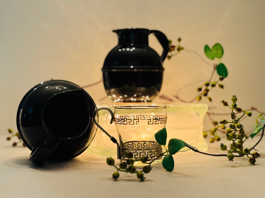 Vintage Frankoma Pottery Black Glaze Pitchers – Mid-Century Modern