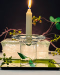 Vintage Blenko Handcraft Glass Taper Candle Holder – Mid-Century Art Glass