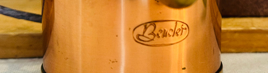 Vintage Danish Modern Glass & Copper Mug by Braüer | Scandinavian Barware | Irish Coffee Glass