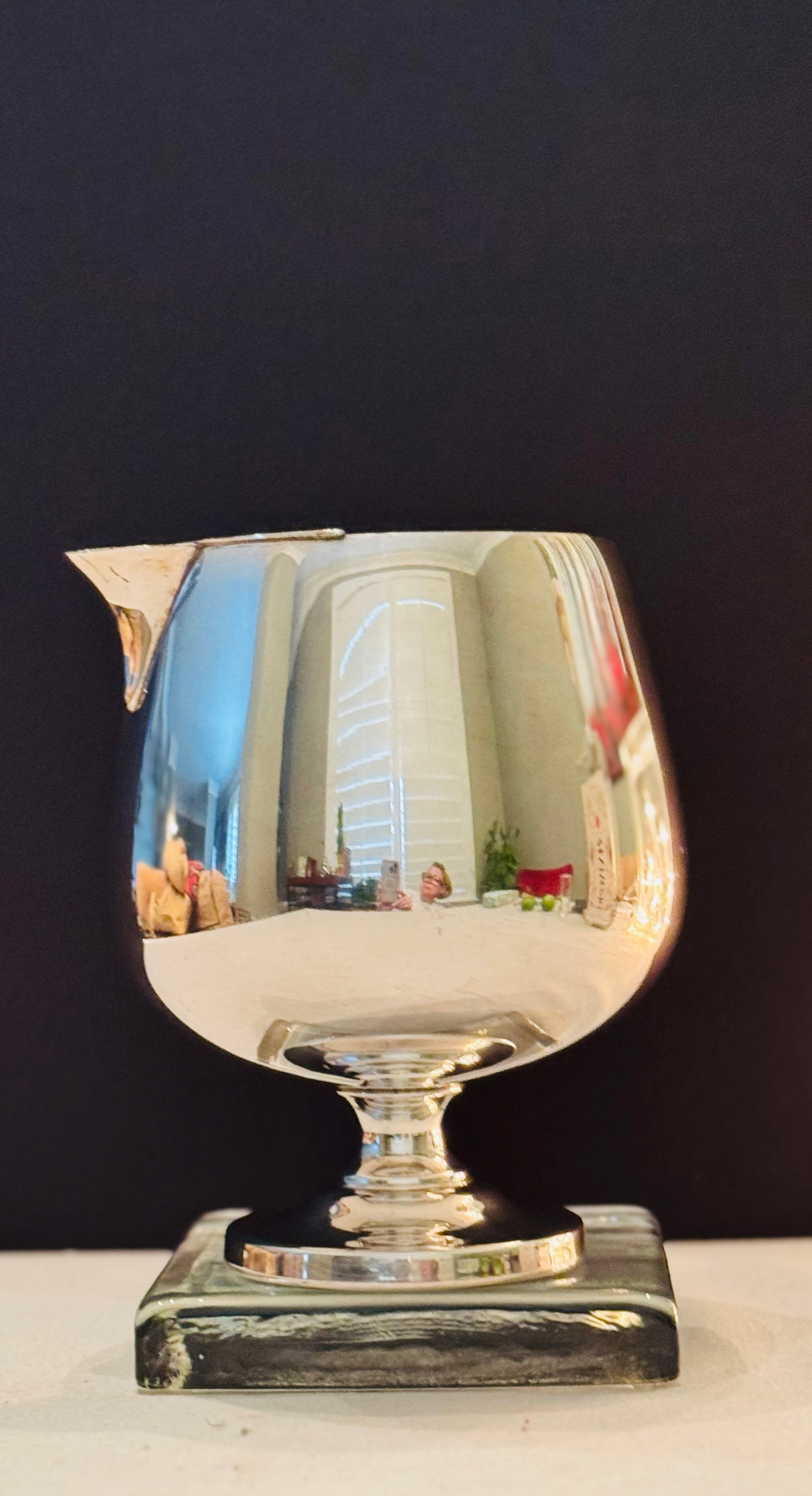 Vintage Silver Plated Brandy Warmer / Brandy Pourer – Mid Century Barware