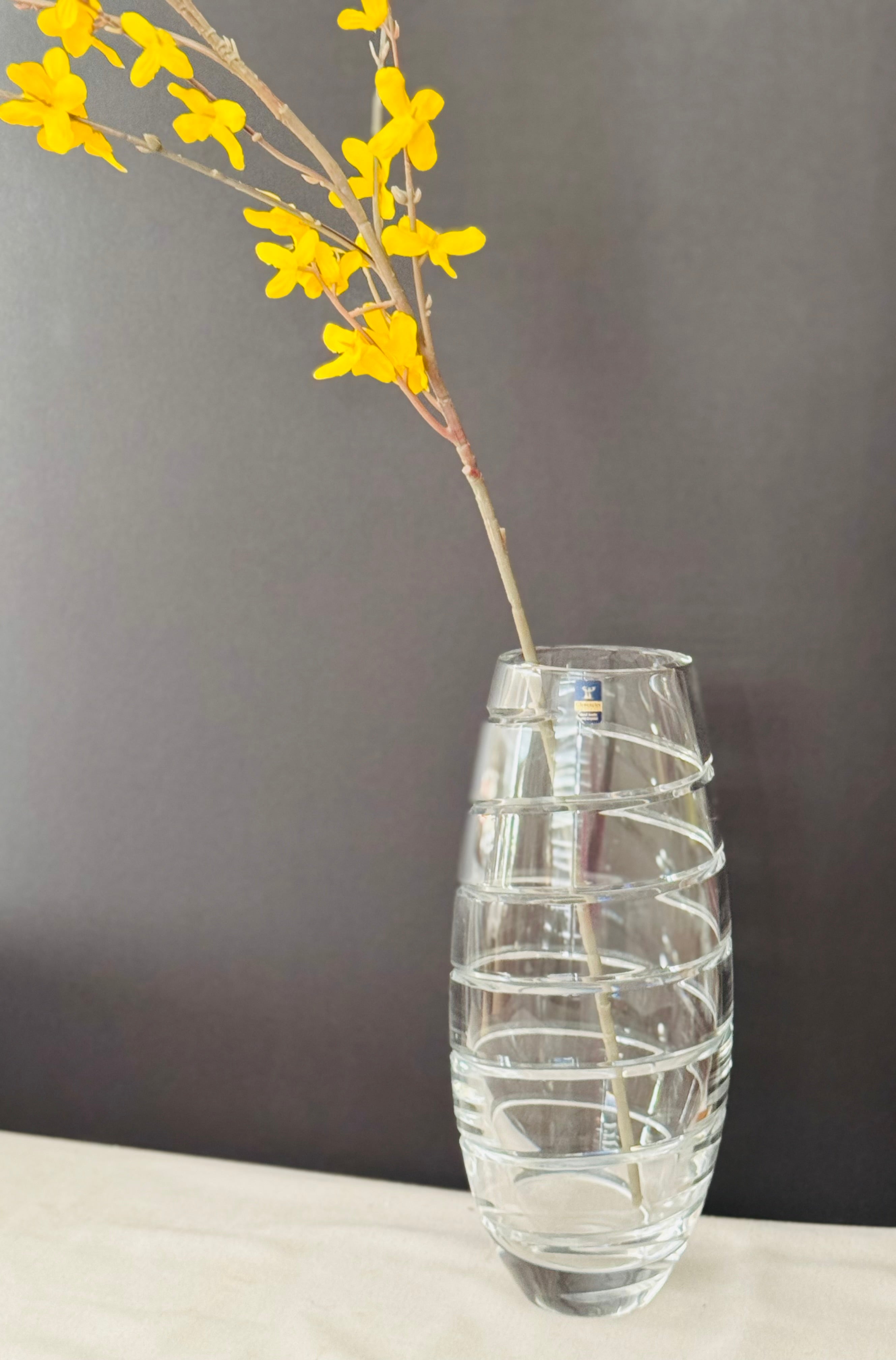 Vintage Gleneagles Lead Crystal Fantasia Spiral Vase – Hand Made Scotland