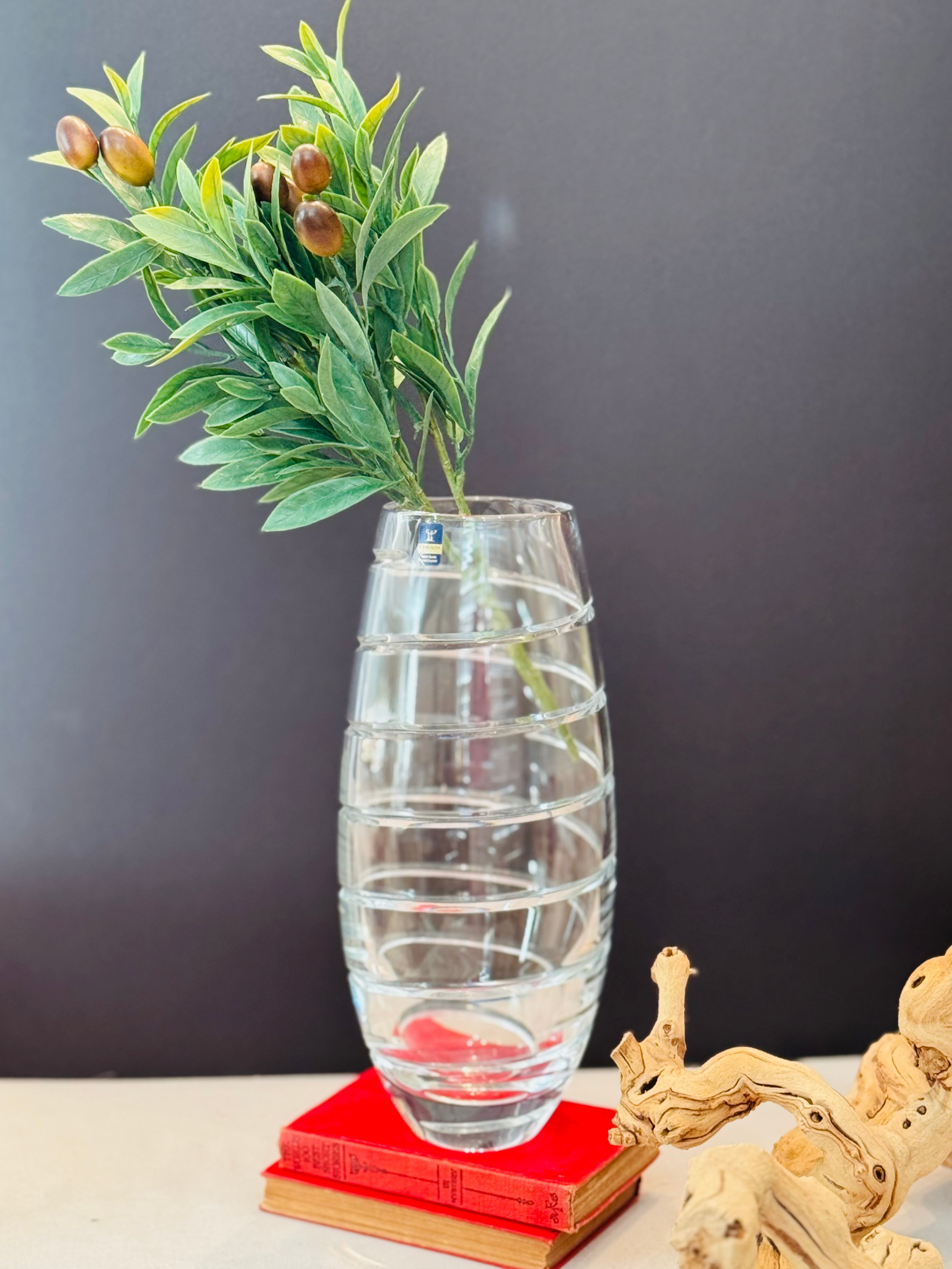 Vintage Gleneagles Lead Crystal Fantasia Spiral Vase – Hand Made Scotland