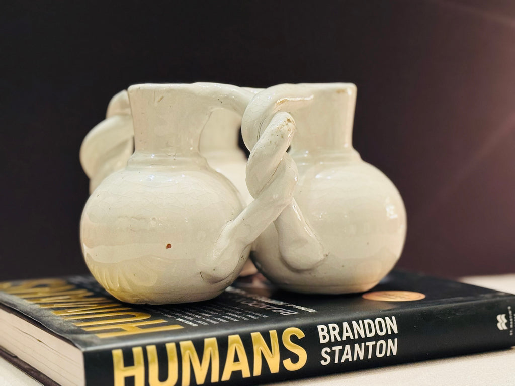 Vintage Ceramic Cluster Vase | Sculptural Multi-Bud Form