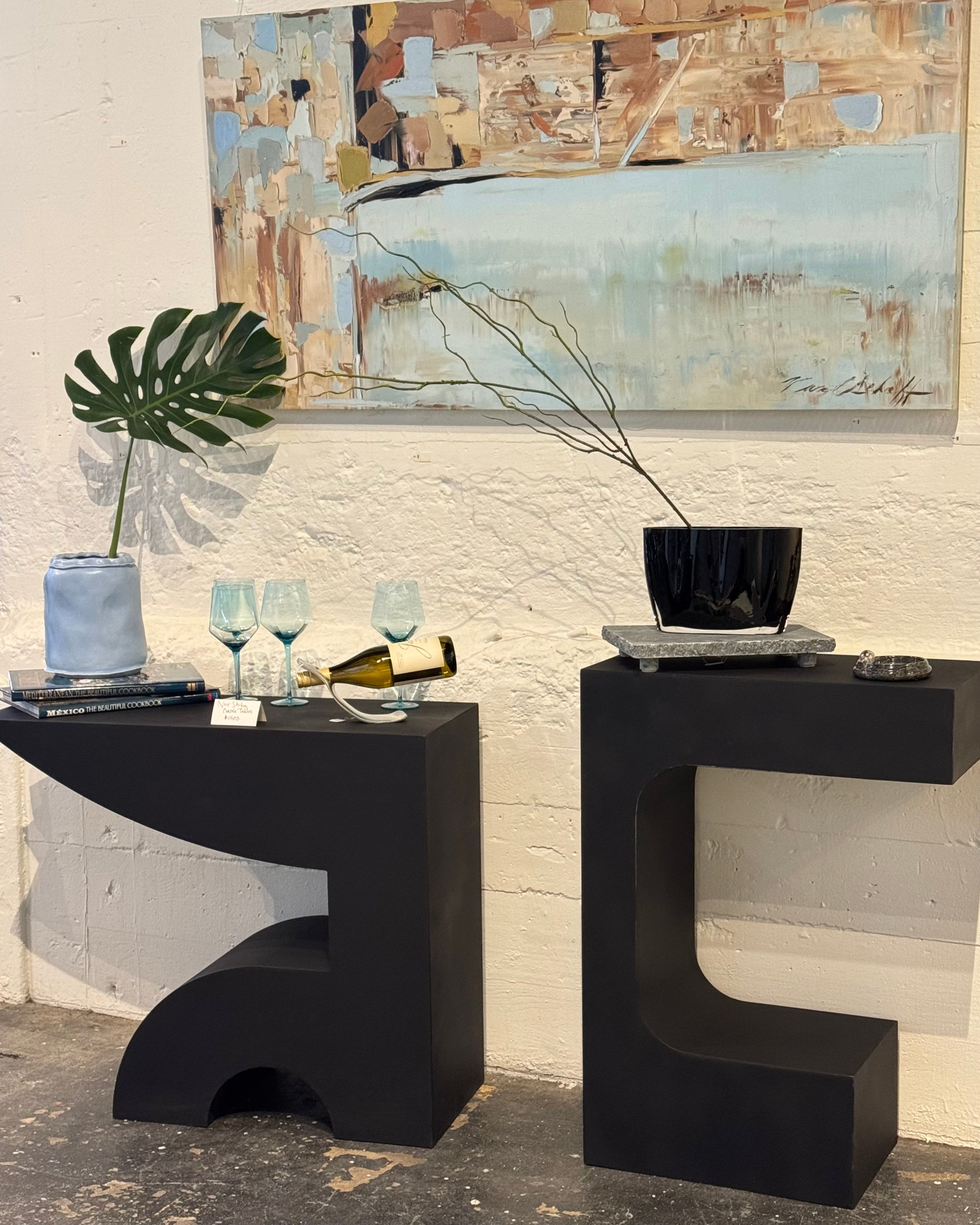 Noir Shiba Console Tables -Pair