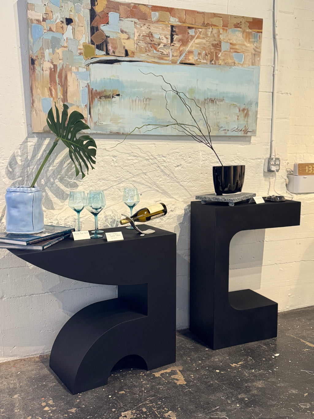 Noir Shiba Console Tables -Pair